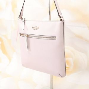 Kate Spade Womens Cedar Street Tenley Zip Top Crossbody Bag Medium Lilac Leather